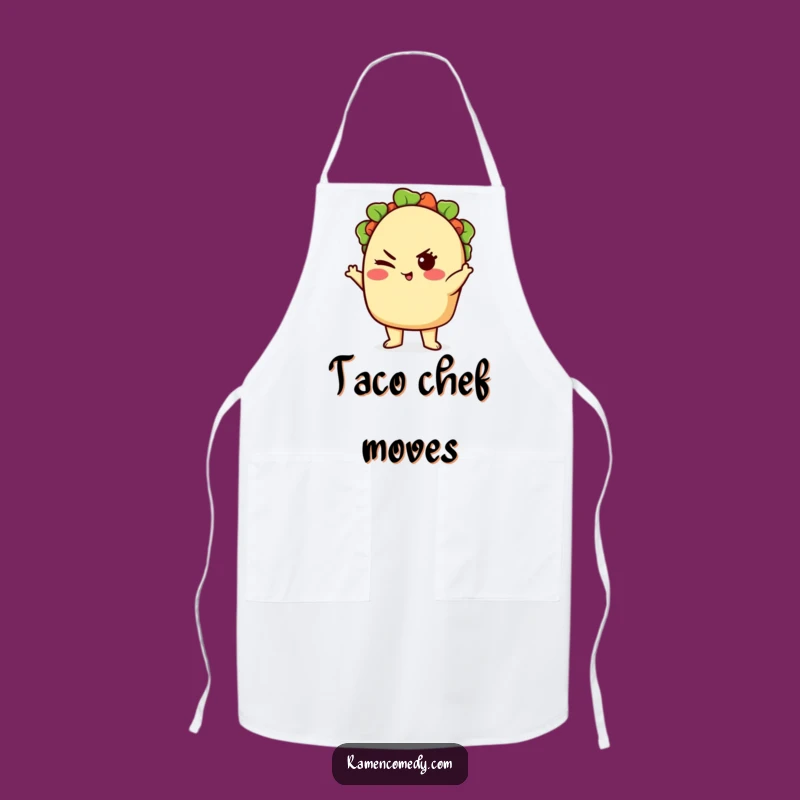 Funny Cute Taco Winking Apron - Confident Kitchen Wear