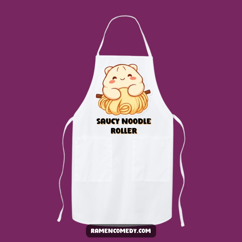 Funny Dumpling Noodle Slide Apron - Kitchen Fun for Foodies Gift