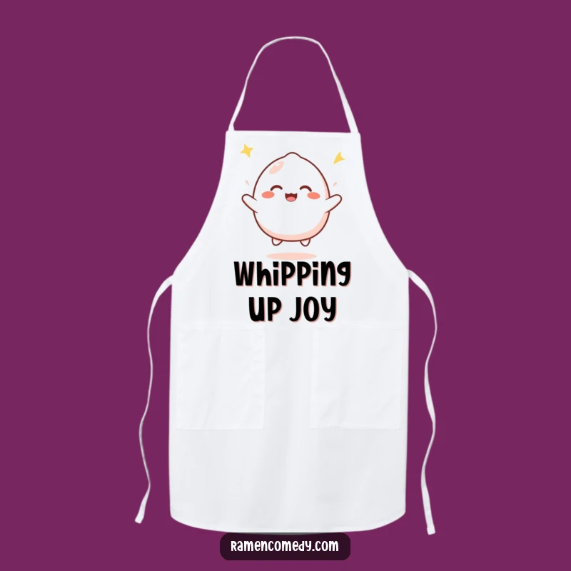 Funny Mochi Bounce Apron: Cheerful Character Kitchenware, Great Gift
