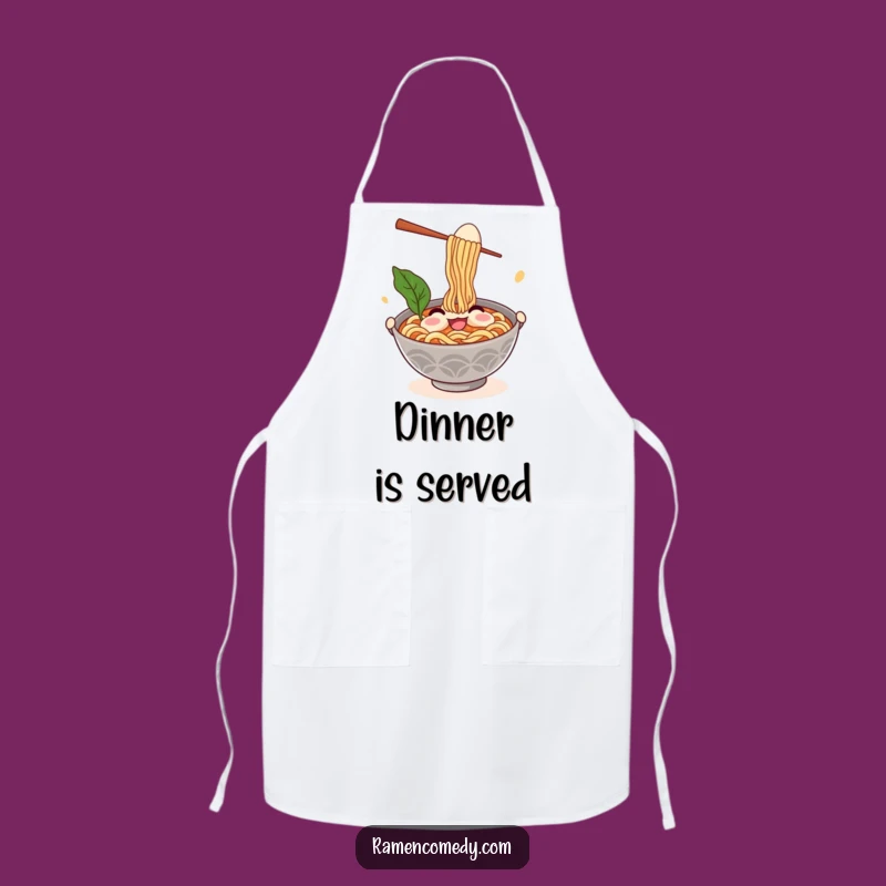 Funny Ramen Apron: Comedic Juggler Chef's Bib, Perfect Kitchen Gift