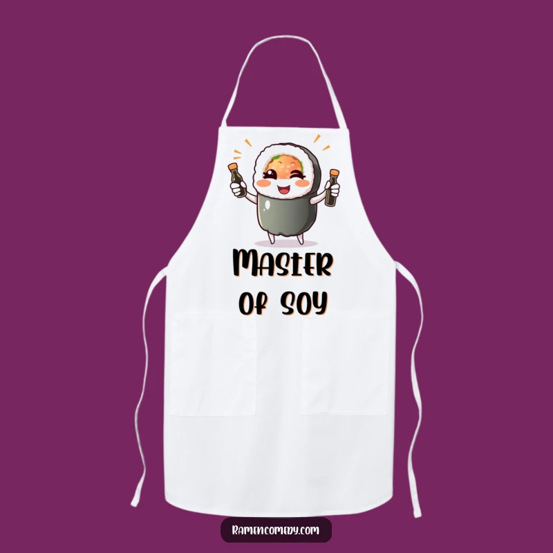 Funny Sushi Roll Wink Apron: Hilarious Kitchen Fun for Chefs