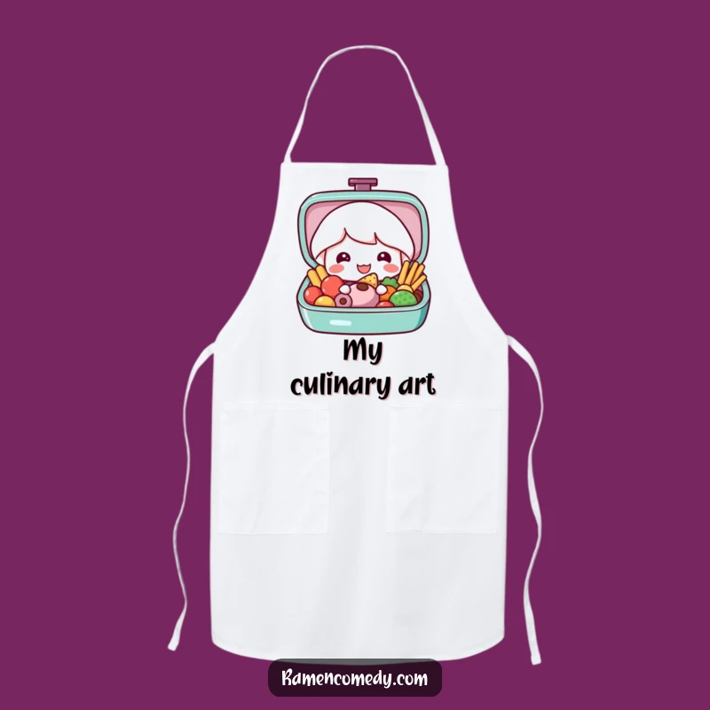 Funny Bento Box Apron: Colorful Character Kitchenware, Great Gift