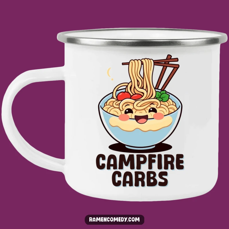 Funny Wiggling Noodle Camp Mug: Enjoy Your Drink with a Smile, Outdoor Fun Gift