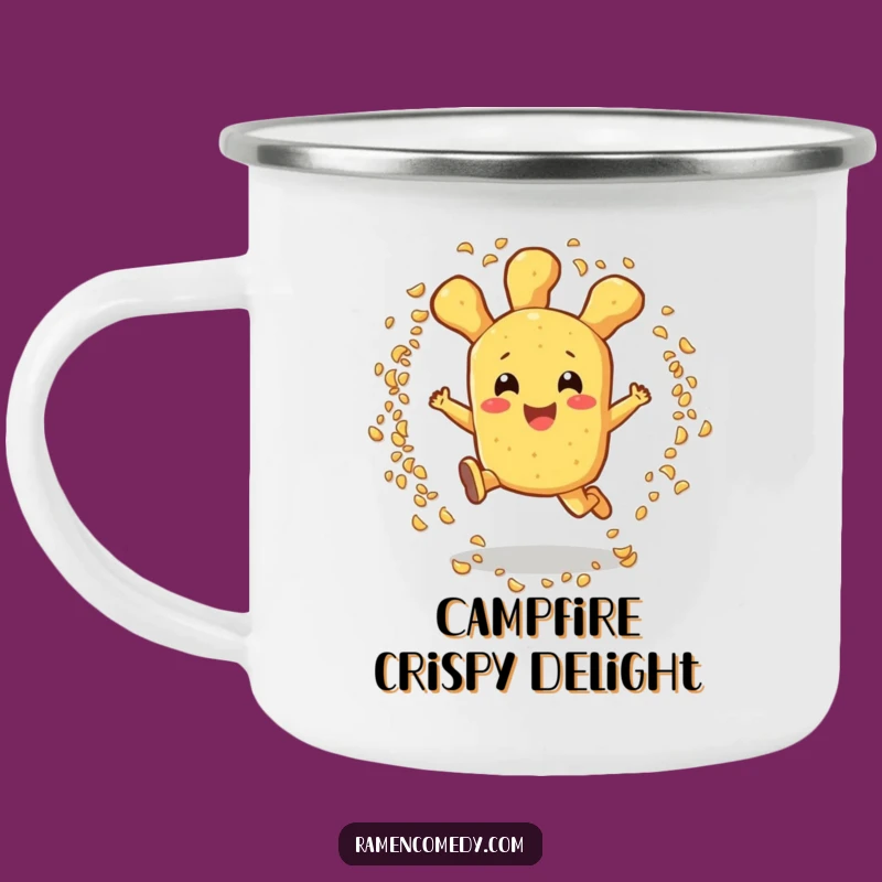 Funny Tempura Camping Mug: Outdoor Leaper Coffee Cup, Hilarious Adventure Gift