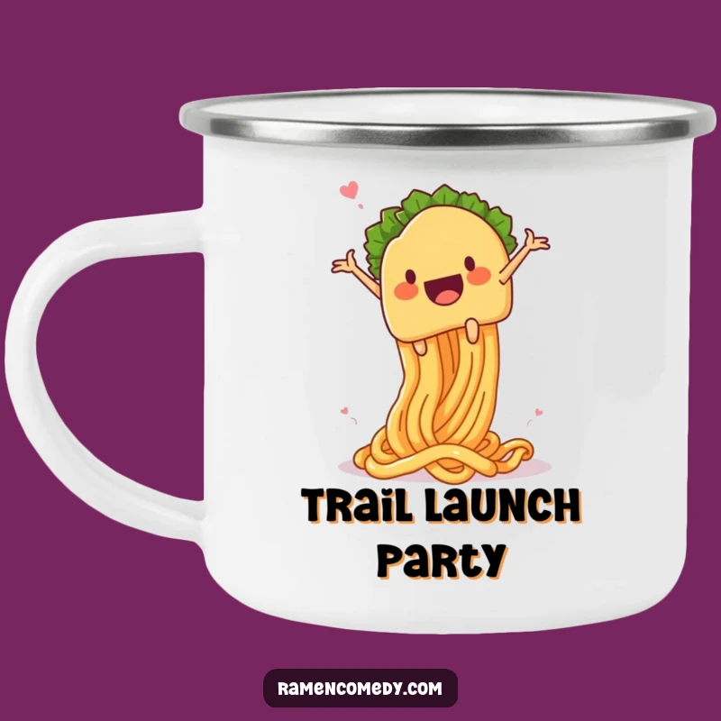Funny Taco Noodle Launch Camping Mug: Fuel Your Adventures with Flavor!