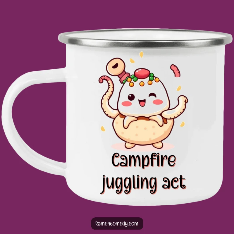 Funny Takoyaki Juggling Camping Mug - Adventure Fuel Gift