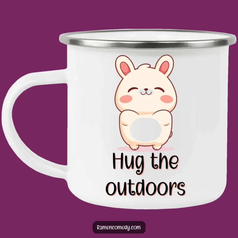 Funny Bao Bun Hug Camping Mug: Warm Drinks and Cute Hugs Outdoors