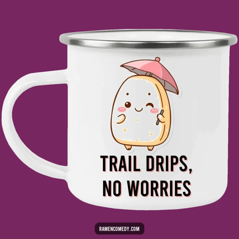 Funny Onigiri Umbrella Camping Mug Your Hilarious Outdoor Beverage Buddy