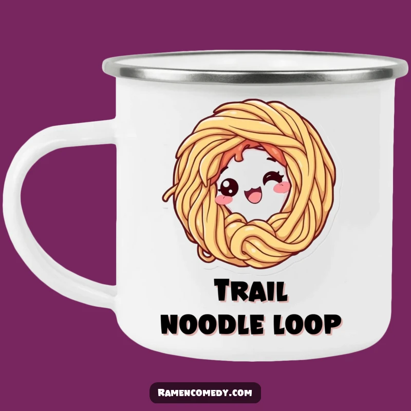 Funny Ramen Loop Camping Mug - Outdoor Noodle Art - Adventure Funny Gift