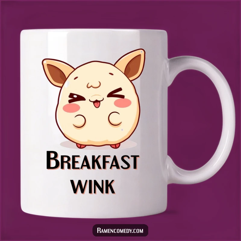 Funny Gyoza Wink Mug - Playful & Humorous Gift for Dumpling Lovers
