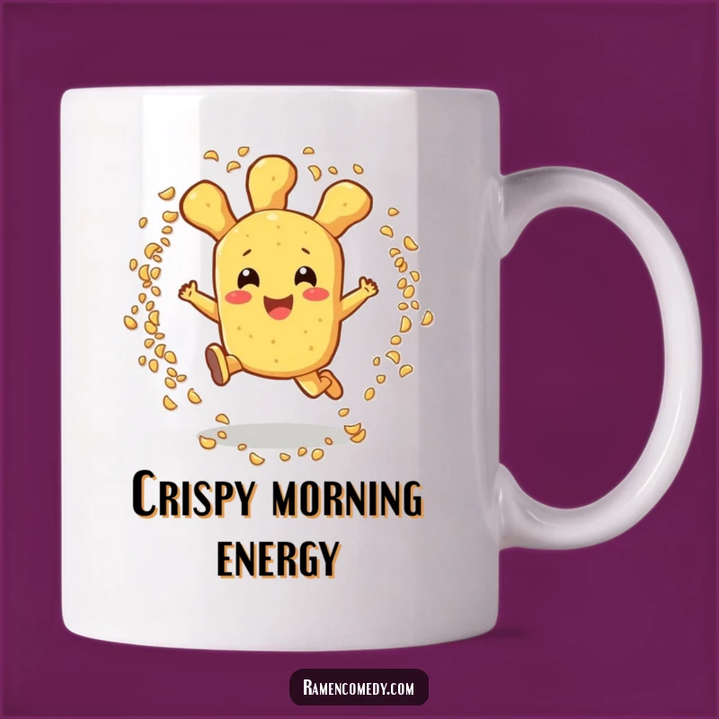 Funny Tempura Mug: Excited Leaper Tempura Gift for Food Lovers