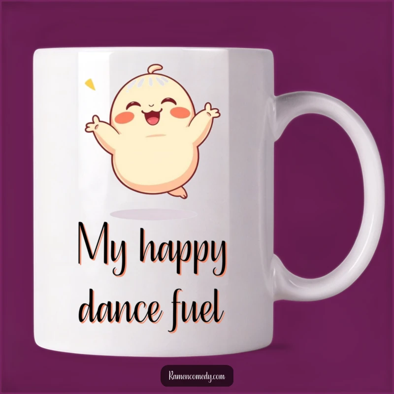 Funny Dumpling Dance Mug: A Jubilant Dumpling Gift for Foodie Fun!