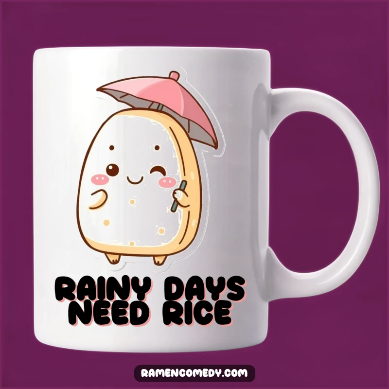 Funny Onigiri Umbrella Mug A Hilarious Gift for Rice Ball Lovers