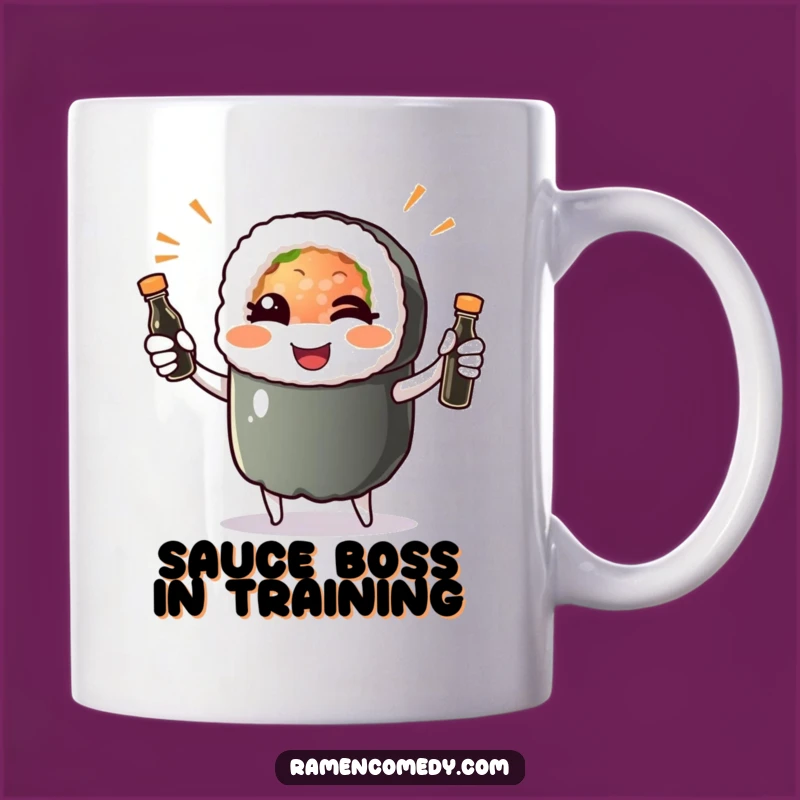 Funny Sushi Roll Wink Mug: A Hilarious Gift for Sushi Lovers