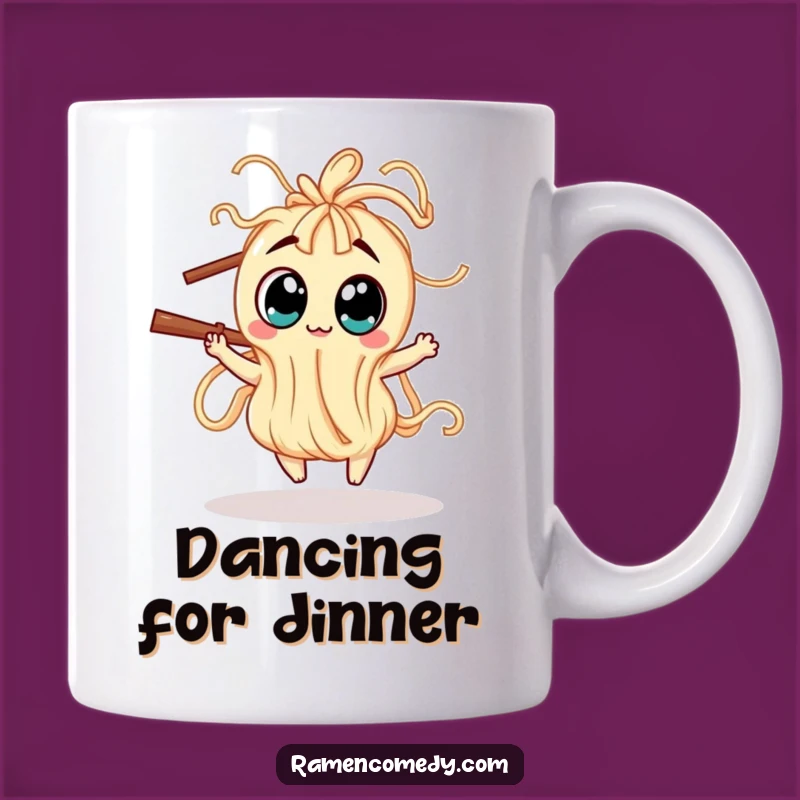 Funny Wiggly Noodle Mug: Dancing Creature Delight, Perfect Humorous Gift