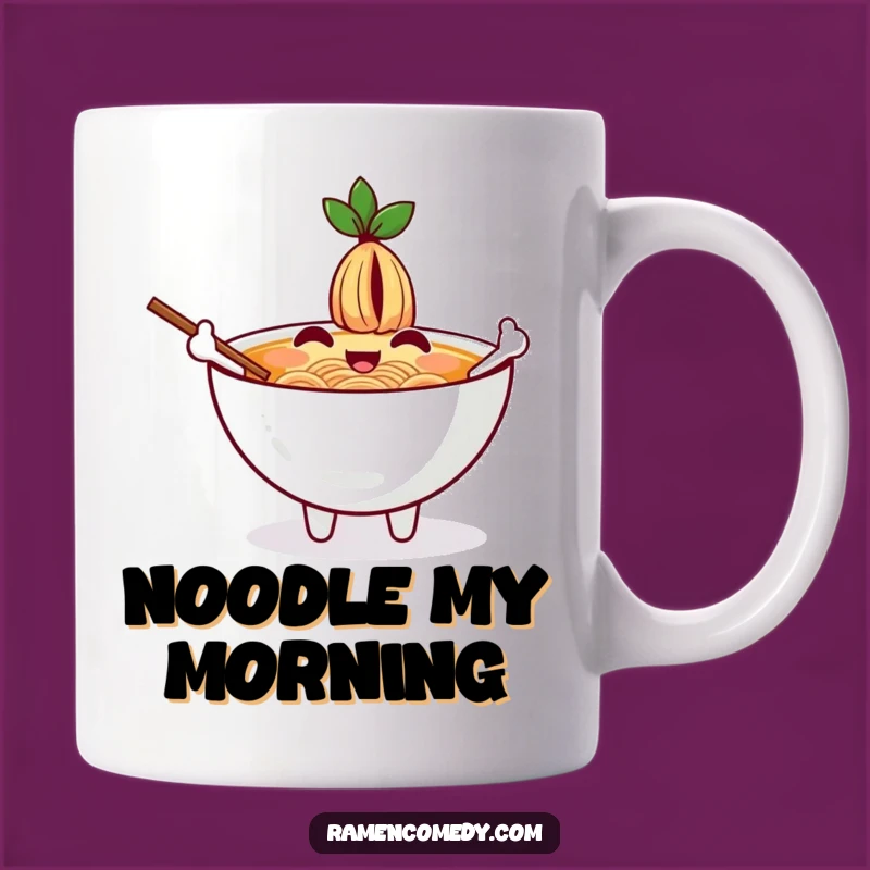 Funny Ramen Wave Mug: A Bowl Full of Cheerful Greetings
