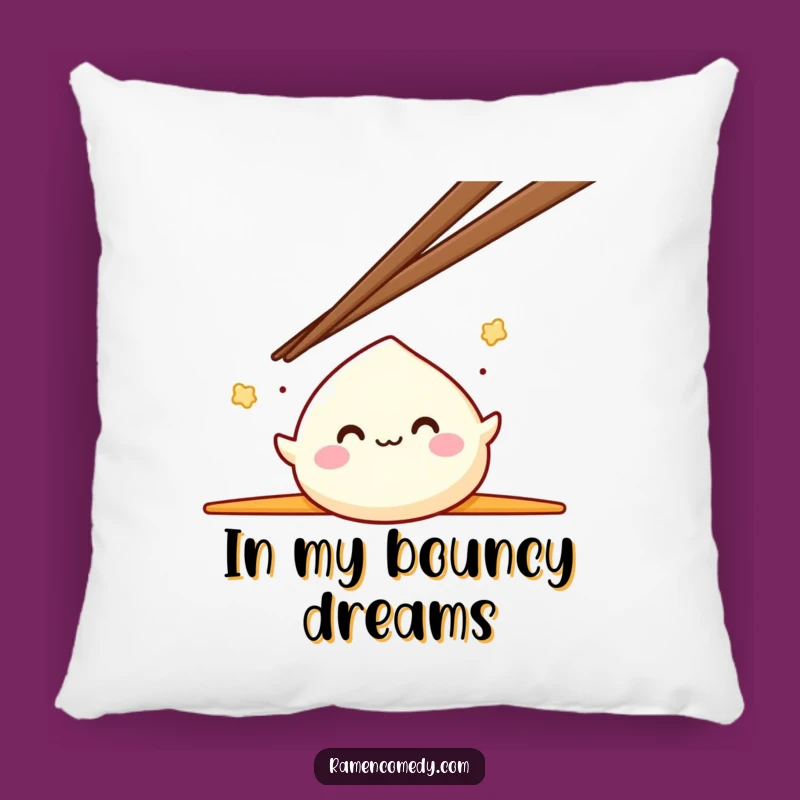 Cute Funny Mochi Bounce Pillow: Soft & Snuggly Japanese Dessert Accent