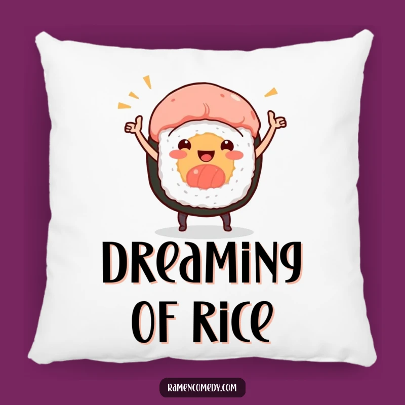 Funny Sushi Dance Pillow: Cozy Up with Culinary Cheer