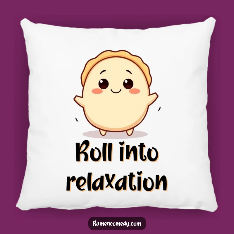 Funny Gyoza Pillow: Cute Rolling Comfort - Soft & Hilarious Food Gift!