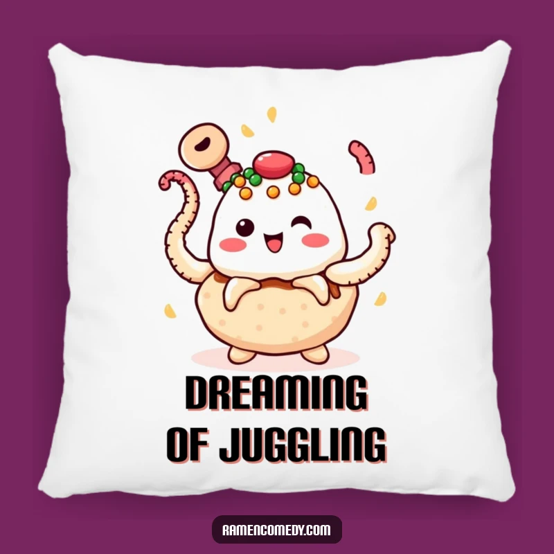 Funny Takoyaki Juggling Pillow - Cozy Comfort & Playful Decor