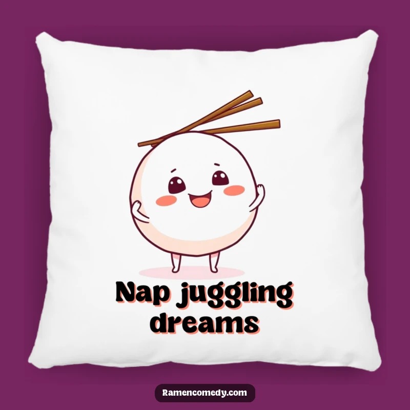 Soft Funny Onigiri Juggling Pillow - Cozy & Humorous Accent for Foodie Fans