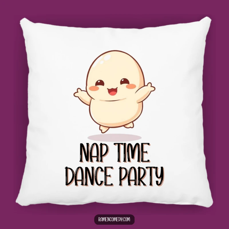 Comfy Funny Dumpling Pillow - Dancing Character Kicking, Cute Funny Gift Accessory