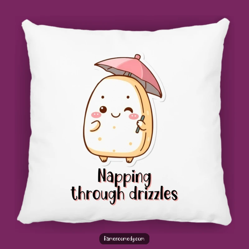 Funny Onigiri Umbrella Pillow Comfy Decor with a Hilarious Rice Ball Touch