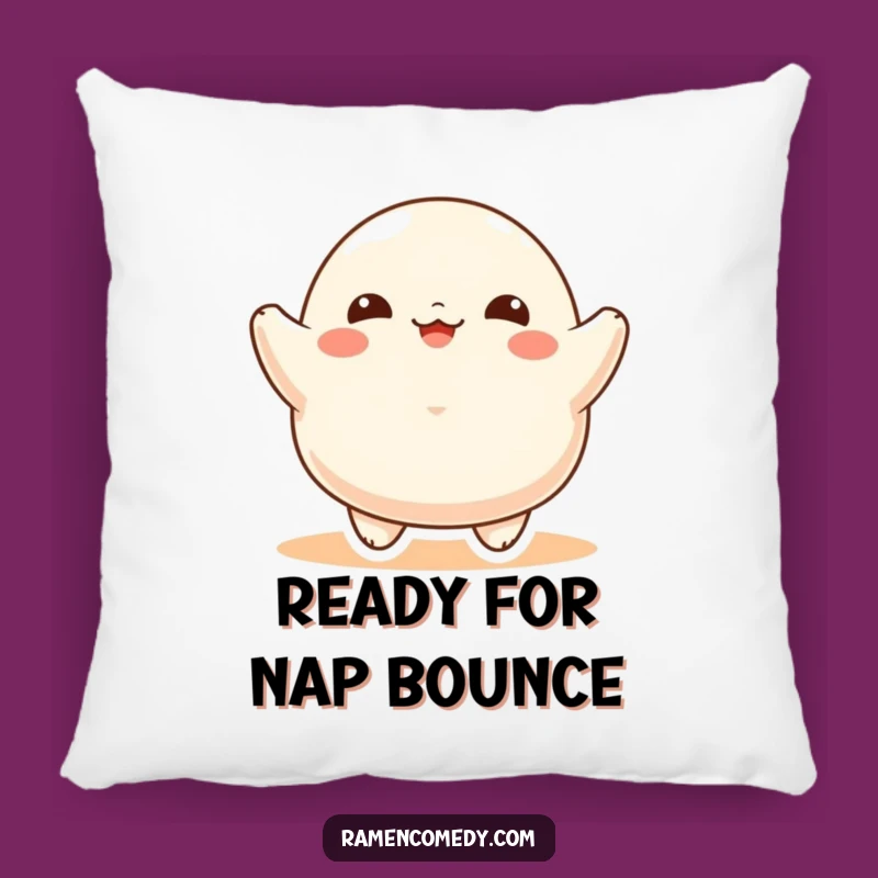 Funny Dumpling Bounce Pillow: Cozy Comfort with a Hilarious, Happy Food Character Design