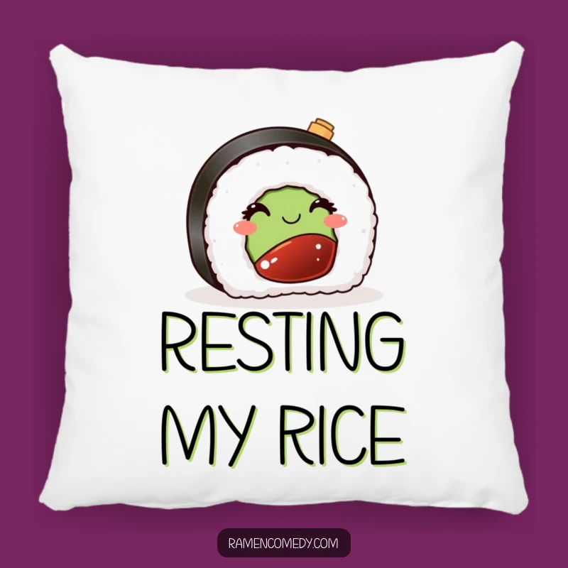 Funny Sushi Pillow: Cozy Comfort with Winking Nigiri