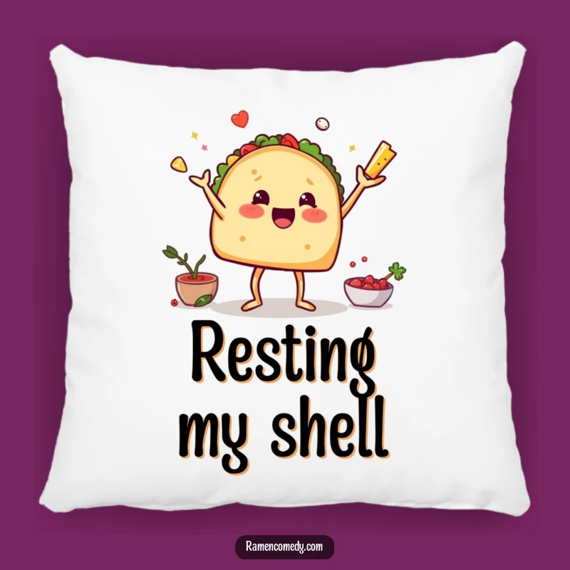 Funny Taco Juggling Pillow - Cozy & Comical Home Decor