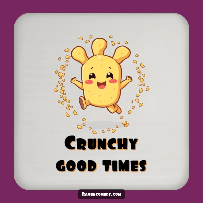 Funny Tempura Coaster Set: Leaping Table Protection, Perfect Gift