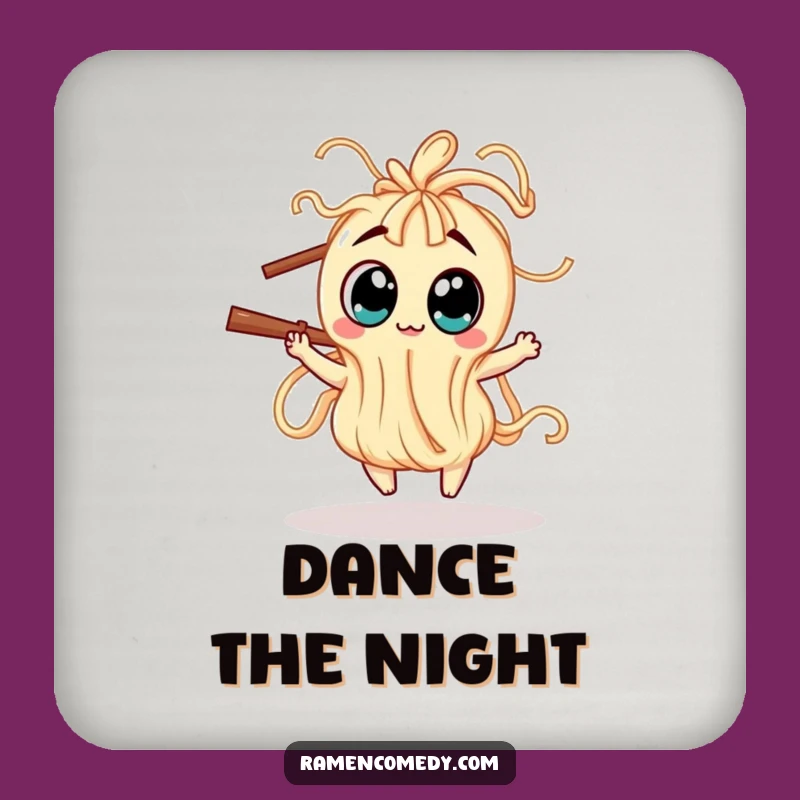 Funny Dancing Noodle Coaster: Wiggly Creature Drink Accessory, Humorous Gift