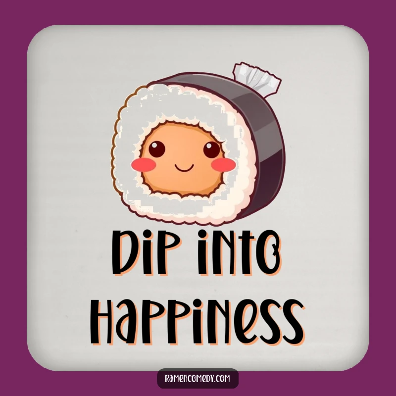 Funny Bashful Sushi Roll Coaster: Cute Japanese Food Table Protection