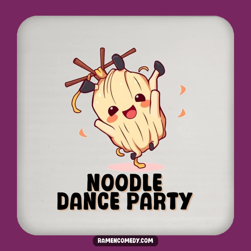 Funny Ramen Noodle Coaster - Playful Character Drink Protector, Small Gift!
