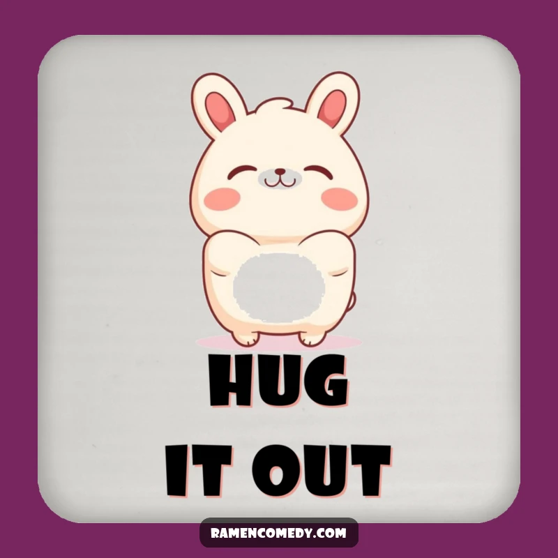 Funny Bao Bun Hug Coasters: Protect Surfaces with Cute Character Art