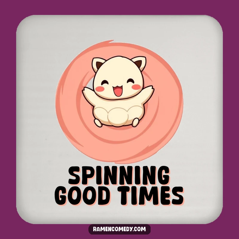 Funny Coaster Set: Happy Dumpling Protection