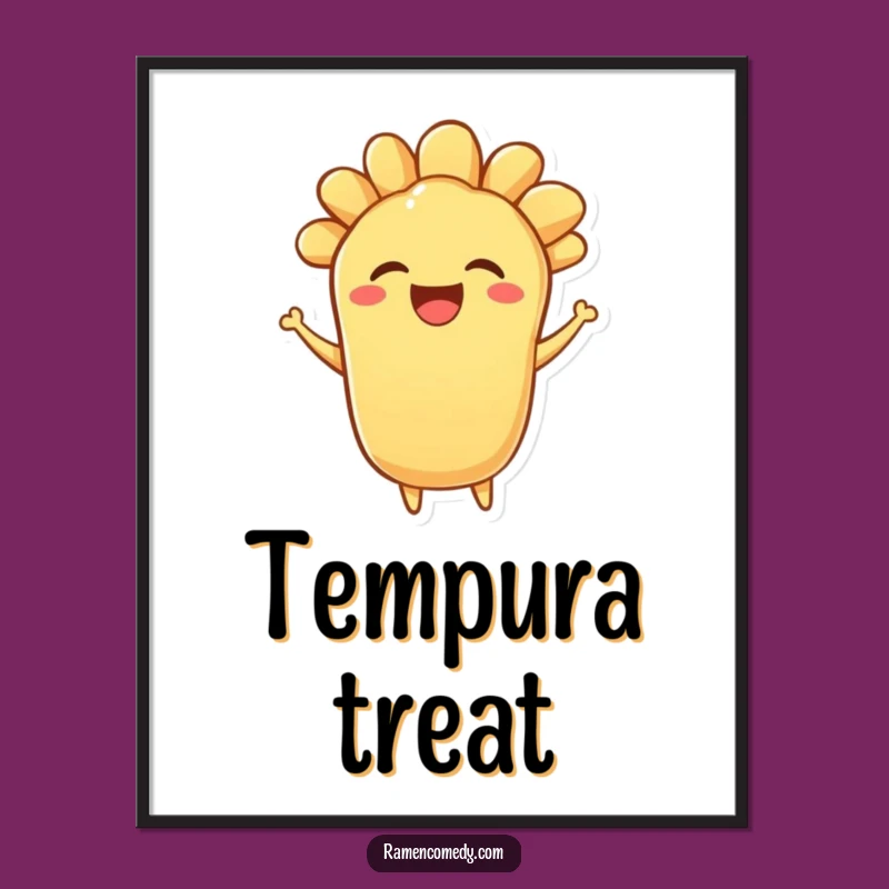 Funny Tempura Bounce Poster: Decorate with Delightful Crispy Art