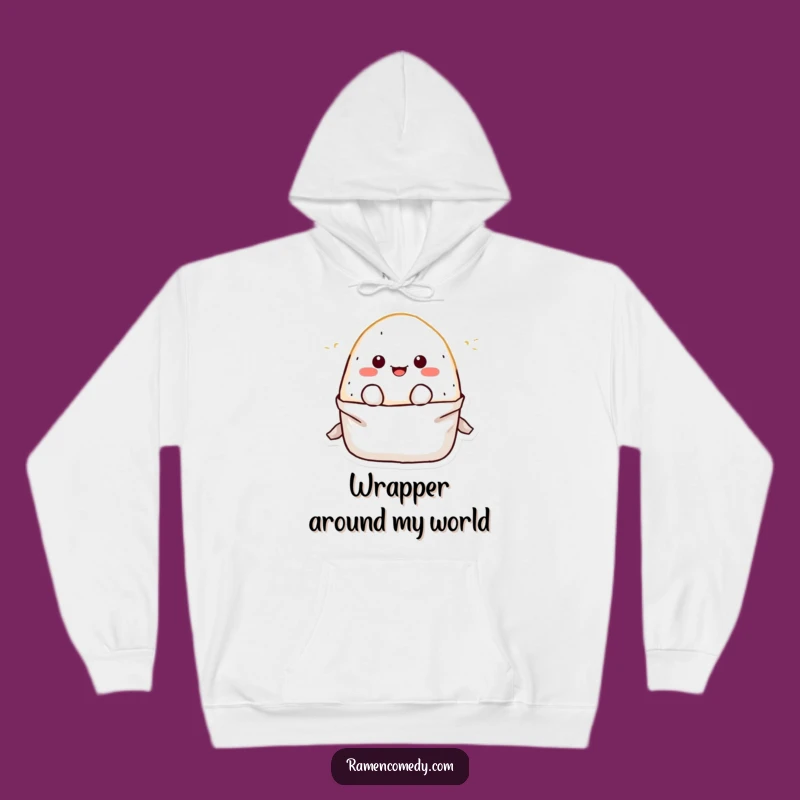 Cozy Funny Onigiri Hoodie: Adorable Rice Ball Character for Ultimate Comfort
