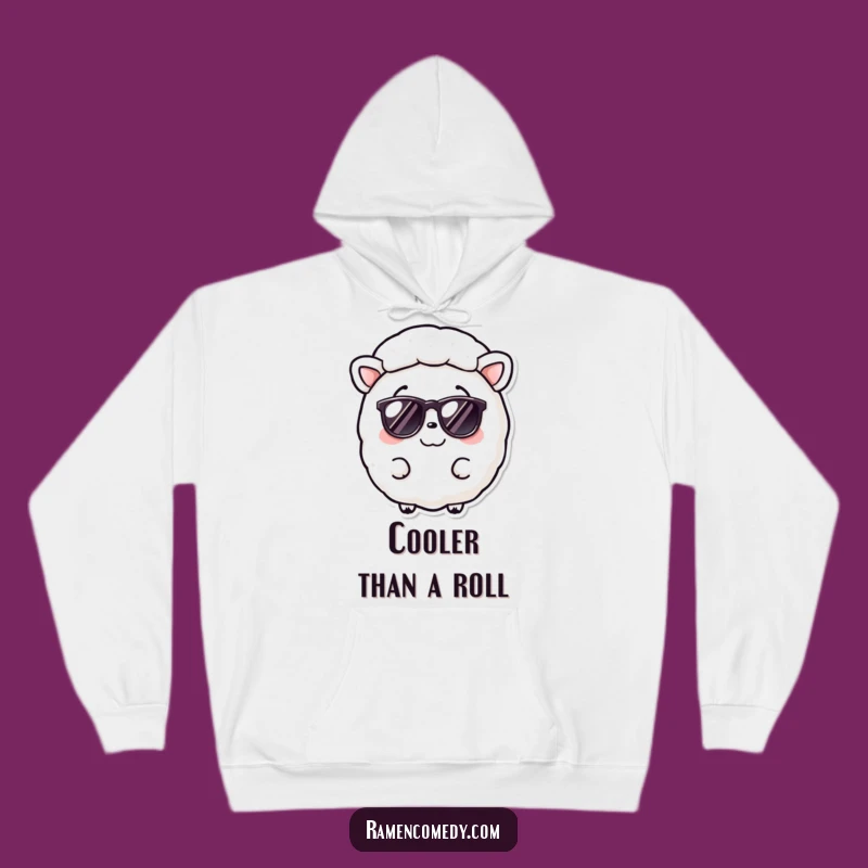Funny Nori Sheet Sunglasses Hoodie: Cozy & Cool Sushi Gift for Chilly Days