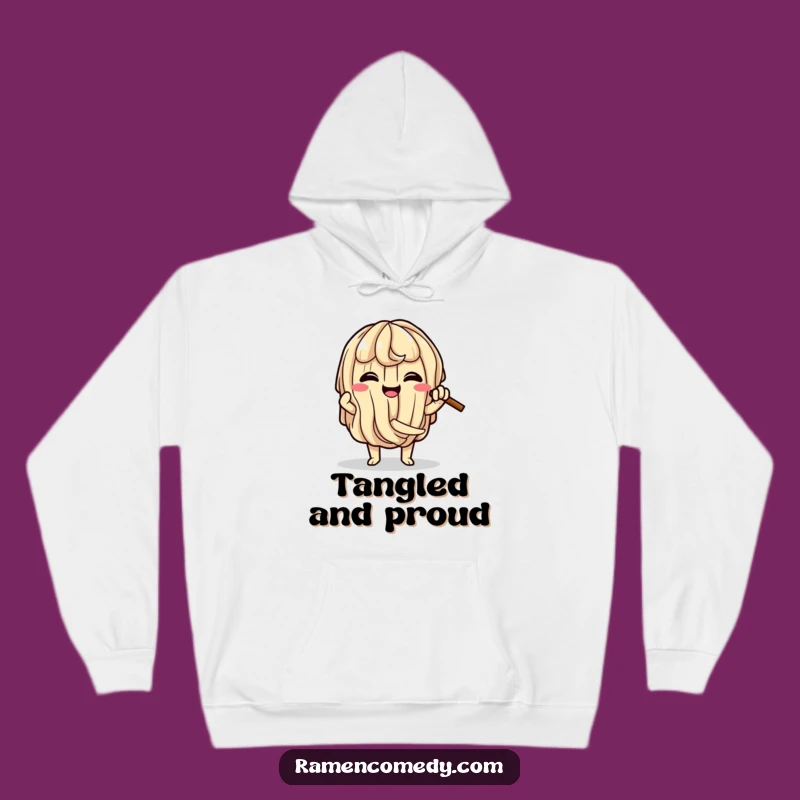 Cozy Funny Ramen Knot Hoodie: Warm & Comedic Noodle Apparel