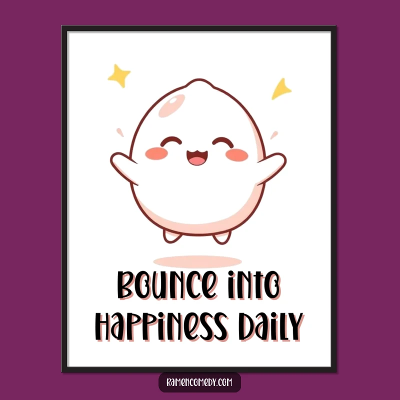 Happy Mochi Art: Bouncy Free Printable Wall Decor for Infectious Joy