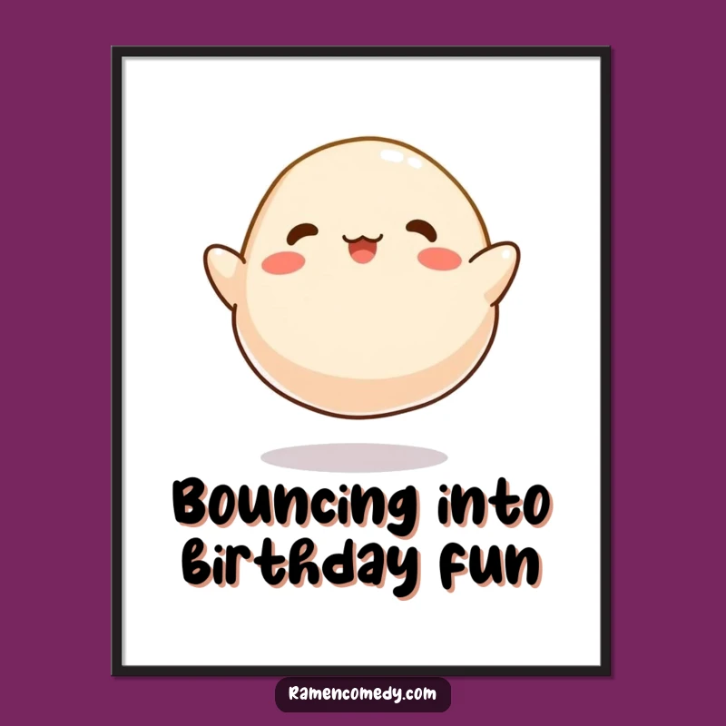 Free Printable Wall Art: Bouncing Dumpling Art Downloadable Gift