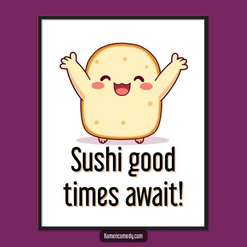 Funny Free Printable Wall Art: Happy Bobbing Nori, Quirky Downloadable Home Decor!