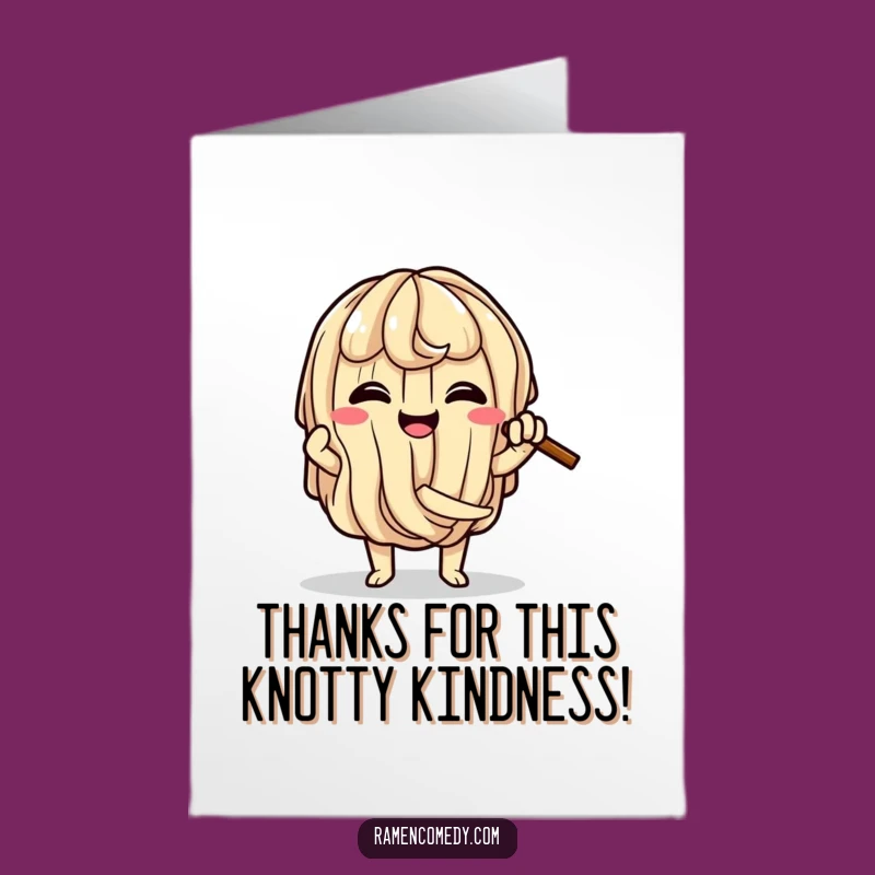 Free Printable Ramen Knot Thank You Card: A Twisted Thanks for a Funny Downloadable Gift!