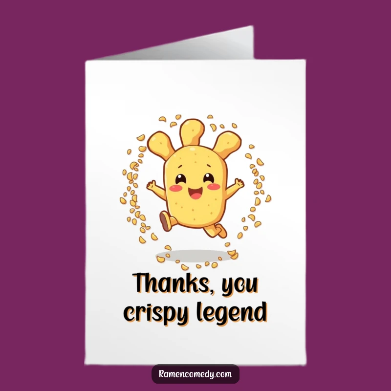 Free Printable Thank You Tempura Card: Leaping Fun Downloadable Gift