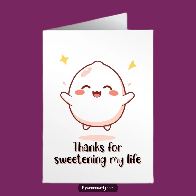 Mochi Thank You Card: Express Gratitude with this Funny Free Printable