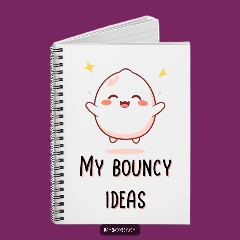 Funny Mochi Bounce Notebook: Cheerful Character Journal, Ideal Gift