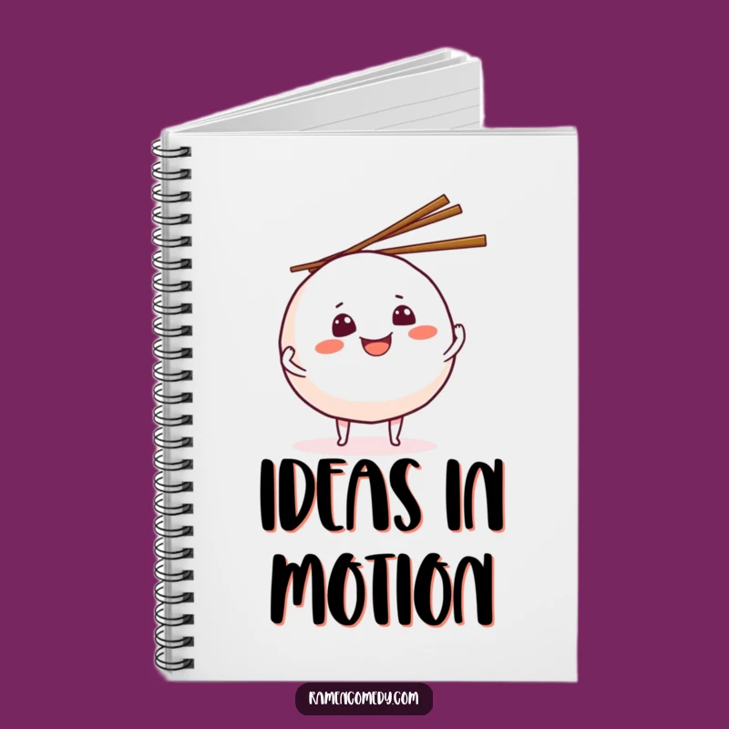 Funny Onigiri Juggling Chopsticks Notebook - Jot Down Ideas with Culinary Humor