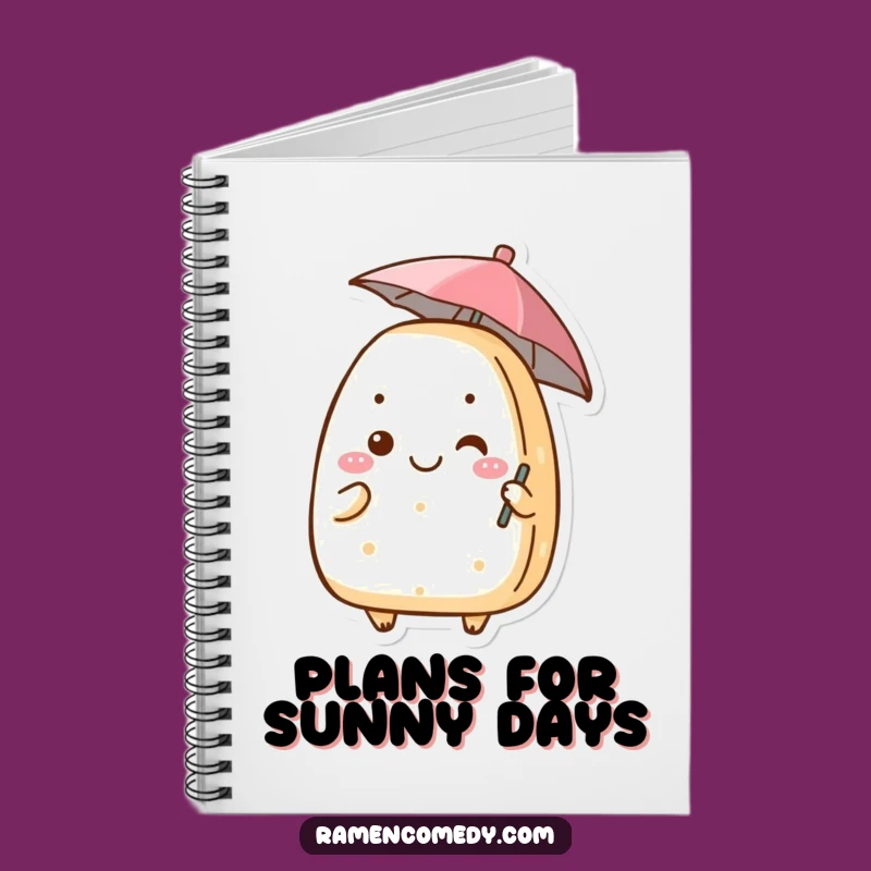Funny Onigiri Umbrella Notebook Jot Down Notes with Hilarious Style
