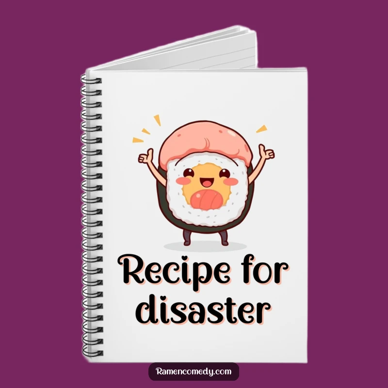 Funny Sushi Dance Notebook: Jot Down Your Delicious Ideas